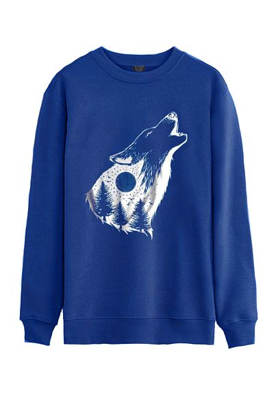 GENIUS STORE Store Printed Men's Sweatshirt with Fleece Inside Outdoor Regular Fit Sweatshirt