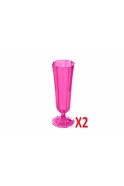 Porland Pink Flute Champagne Glass 130cc 2-pack 04FIA001713