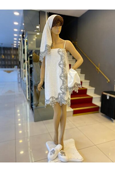 KEŞOĞLU DESİGN STORE GREY BALAYI BORNOZU