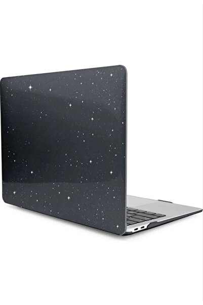 Kupa Apple Macbook Air 13.6" 2022 M2 Çip A2681 Kılıf 360 Derece Simli Parlak Tam Korumalı Protective Case