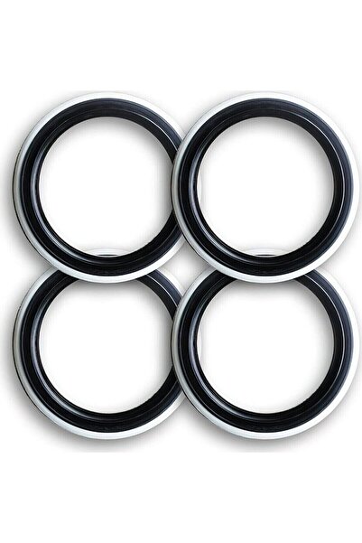 Kml34tuning55 Otomobil 13 Jant Lastik Yanağı Araba Siyah Beyaz Çift Renk 4' L...