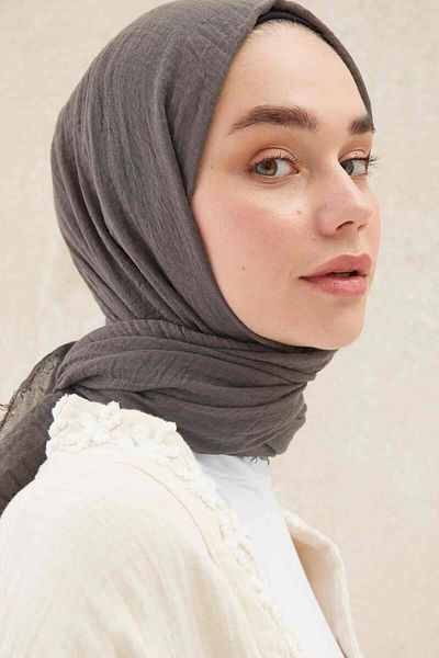 Fresh SMOKED BURLAP SHAWL