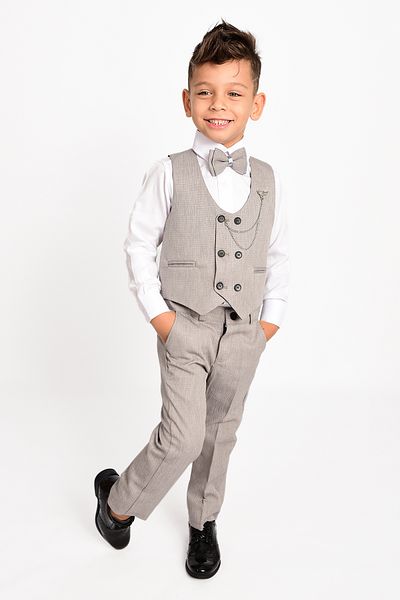 Delfini kids Smoking pentru băieți - costum cu vestă și papion