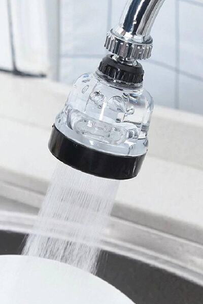 MOBEE Şeffaf 3 Fonksiyonlu Mutfak Lavabo Başlığı 360 Derece Dönen Tasarruflu ...