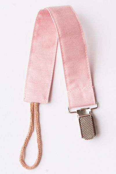MyVera Powder - Dried Rose Pacifier Strap Set - Pacifier Chain Set of 2 - 100% Cotton Fabric