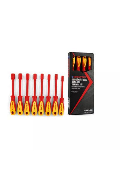 İzeltaş Insulated Socket Screwdriver Set 8 Pieces
