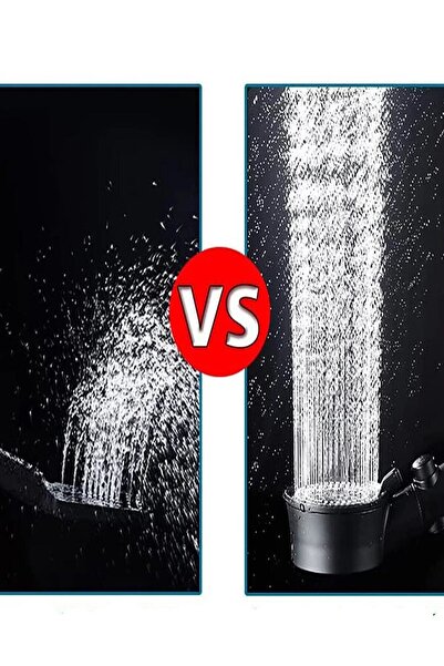 MOBEE Yeni Nesil Yüksek Basınçlı Su Tasarruflu Stop Start Düğmeli 4 Modlu Fil...