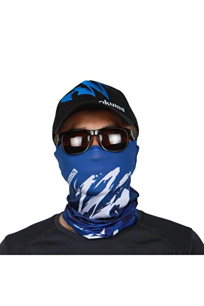 Okuma Blue Motif Sun Shield Boyunluk Maske