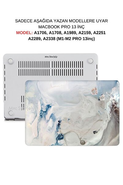 Mcstorey Macbook Pro M1-m2 Case 13inch A1706-08 A1989 A2159 2251 2289 Compatible With A2338 Marble10nl