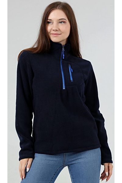GENIUS STORE Polar Γυναικείο Fleece με μισό φερμουάρ