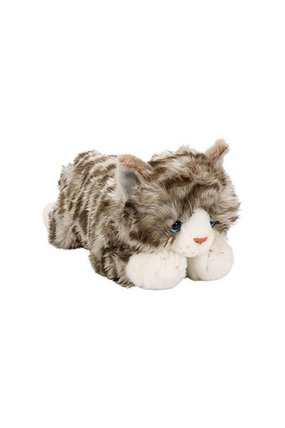 Sunman 32 cm Reclining Gray Plush Cat