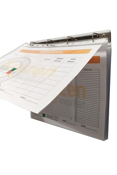 Kaizen Market 5S Board Folder Mechanism with 4 Rings and Magnets on the Back (Pack of 5)