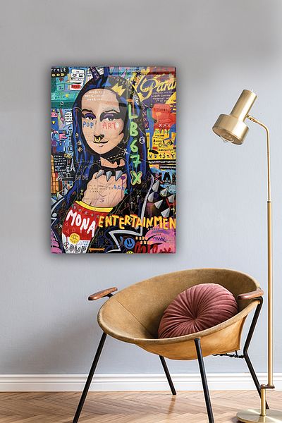 Decorita Γυάλινο Τραπέζι |   Σειρά Popart |   Μόνα Λίζα |