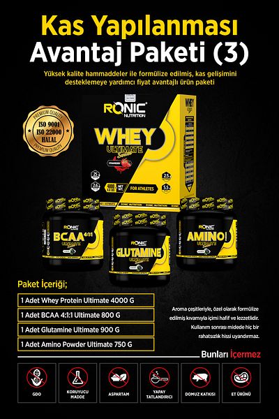 Ronic Nutrition Advantageous Muscle Building Product - Pack of 3