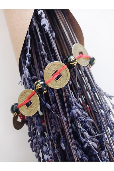 PİRAMİGO Feng Shui Chinese Luck Money and Mudra Written Luck Bracelet Reiki Energy