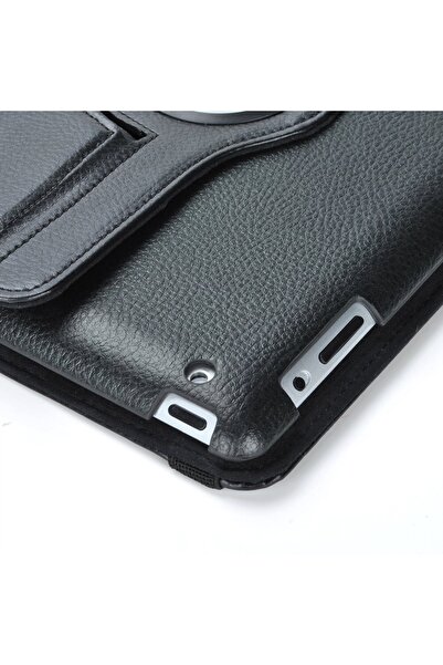 MOBAX Apple Ipad Air 2 Kılıf 360 Dönebilen Standlı Case A1566 A1567 Siyah