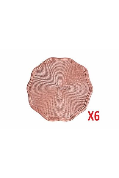 Porland Priya Dried Rose Placemat 38cm 6-Piece 04STY007370