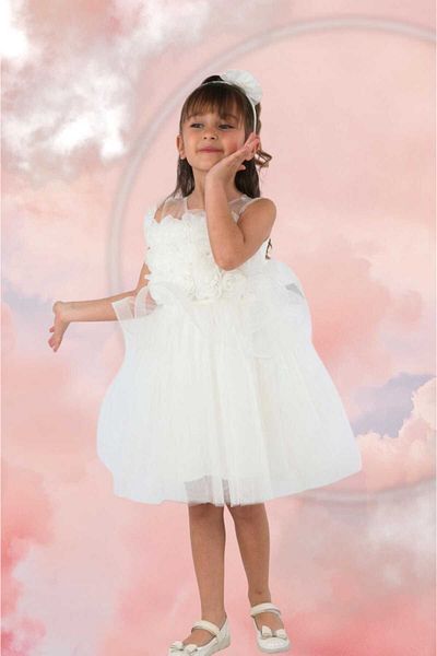 ÇocukYoluKids Summer Rose Girl's Evening Dress