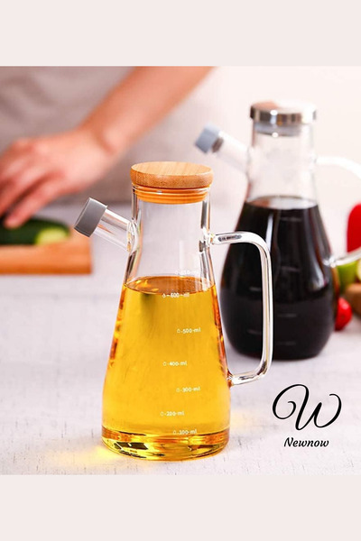 MASTER KİTCHEN Chef 900 Ml Borosilikat Cam Yağdanlık Yağlık Sirkelik