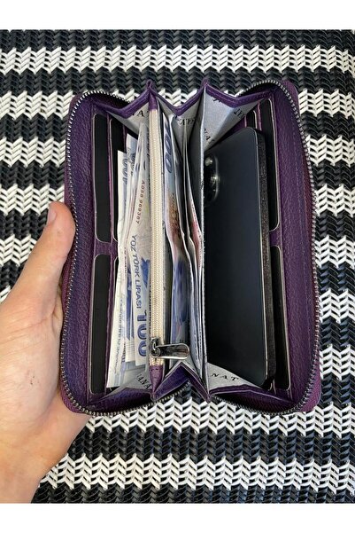 SANAT LEATHER SL-2132 Portofoliu elegant din piele naturală Art - Portofel pe...