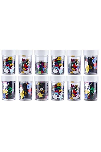 Nova Color Shaped Stamps for Handicraft 12 Pieces (NC-553) Bsp