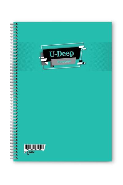 Umut Карений 72-сторінковий спіральний зошит формату А4 з пластиковою обкладинкою (1 шт.)