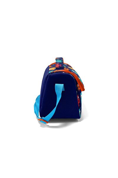 Emre Tuval Coral High Kids Navy Blue Monster Patterned Thermo Lunch Bag 11822