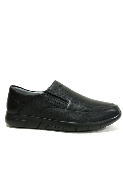 Fancy Black Laceless Anatomical Comfort Men's Shoes