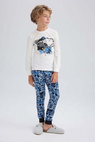 DeFacto Set de pijamale cu mânecă lungă Snoopy pentru băiat A6730a823au
