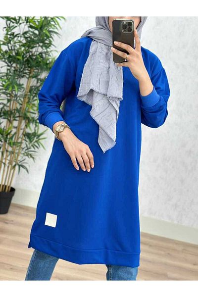 azzebutik 8390 FAIRY COATED TUNIC K25 SAX
