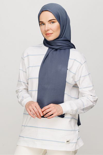 Mooncorn Smoked Crinkle Medina Silk Shawl