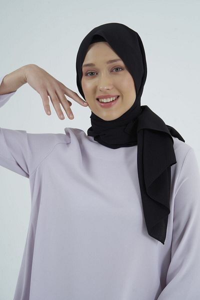 Gülsoy Women's Cotton Shawl Black - 12
