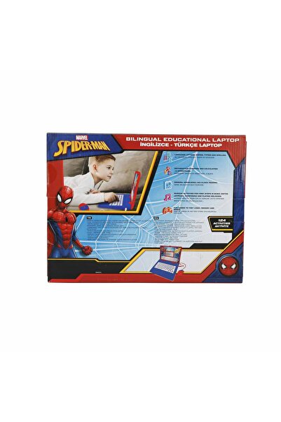 Sunman Lexibook Spiderman Lisanslı İngilizce Türkçe Çocuk Bilgisayarı Laptop - 124 Fonksiyonlu