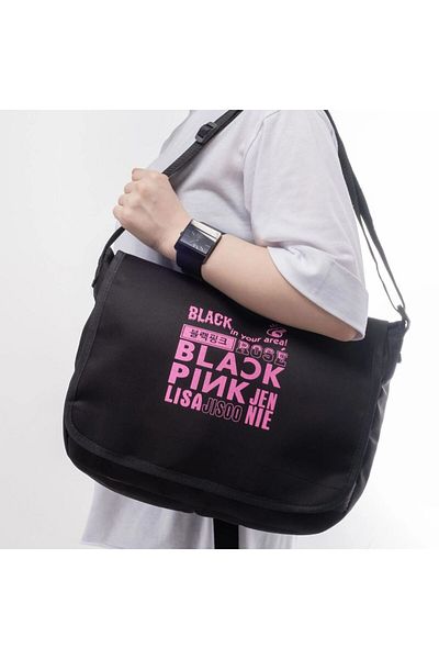 Kpop Dünyasi Blackpink ''In Your Area Collage'' Large Size Messenger Bag