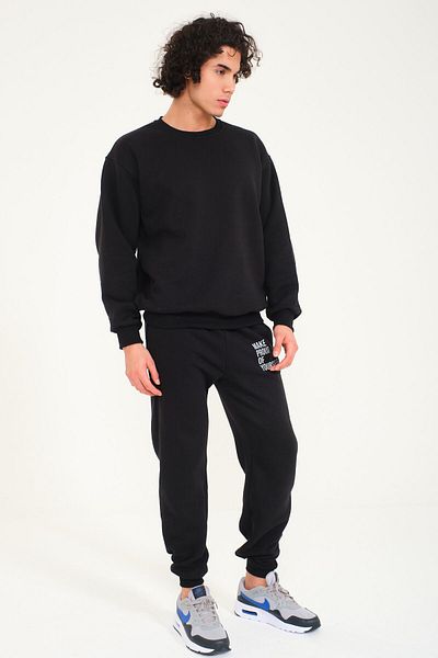 SELF CONTROL YOUR ANXIETY LYING TO YOU - Σετ φόρμας Crew Neck Premium