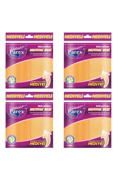 Parex Microfiber Kitchen Cleaning Cloth 2 Pieces X 4 Pieces