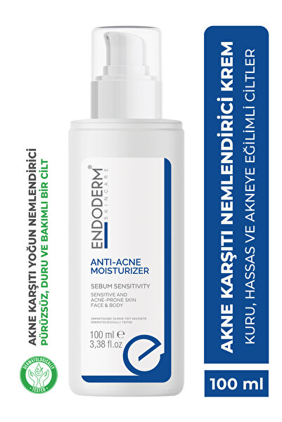 Endoderm Anti-acne Moisturizer Yüz Ve Vücut Akne Karşıtı Yoğun Nemlendirici Krem 100ml