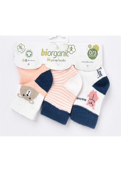 Biorganic Smile Baby Organic Socks 3 Pack
