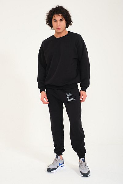 SELF CONTROL YOUR ANXIETY LYING TO YOU - Σετ φόρμας Crew Neck Premium