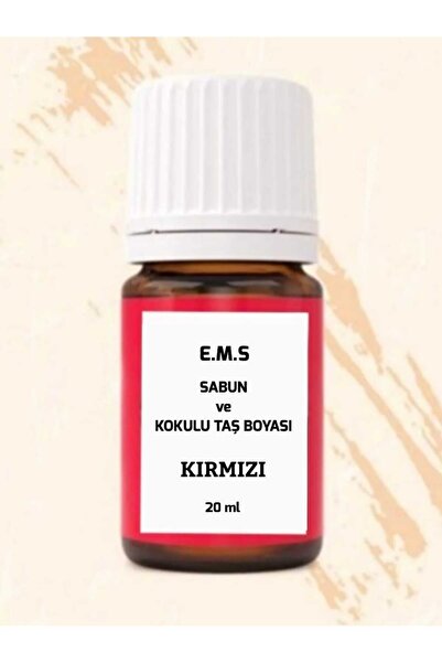 E.M.S AVM Kırmızı Sabun Ve Kokulu Taş Boyası Sabun Boyası Kokulu Taş Boyası K...