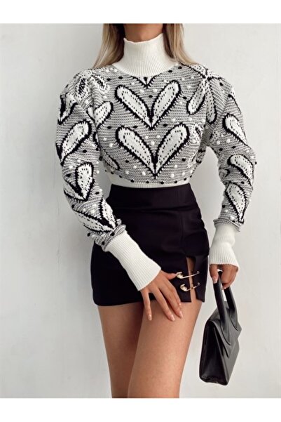 SBR Patterned Crop Sweater