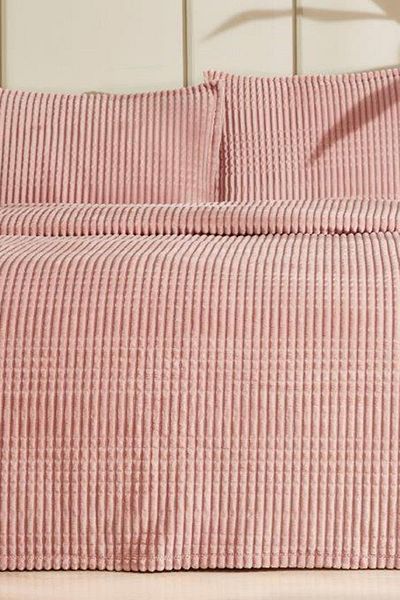 Özdilek Pyramid Double Bedspread-Powder