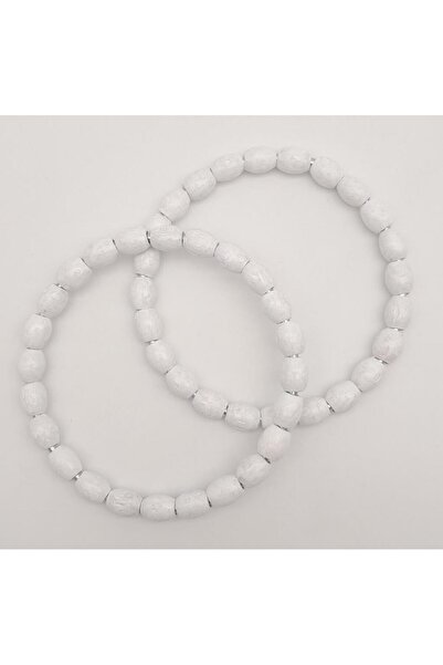 angel çanta aksesuar Accesoriu Geanta 12 cm Bratara Ovala din Lemn cu margele...