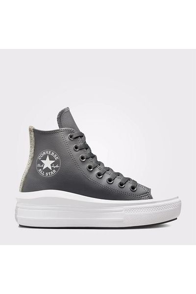 Grey and top white converse