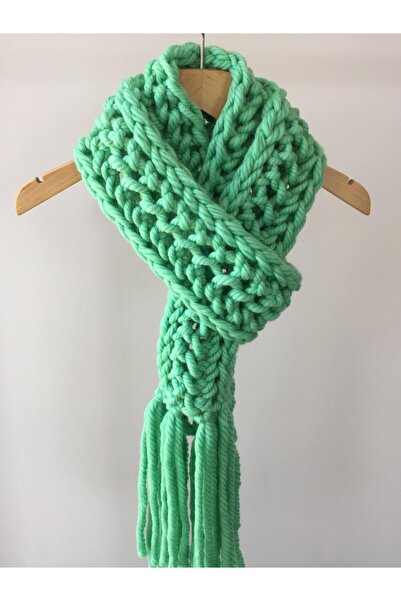 Mora Örgü وشاح نسائي من Mora Knit محبوك يدويًا بنسبة 100% من الصوف الخالص