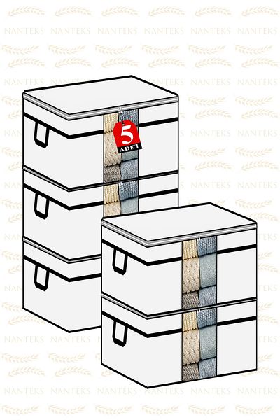NUTEX 5 bucăți - Geam cu centură pernă-pilotă resturi 75 X 40 X 40 cm (ALB)
