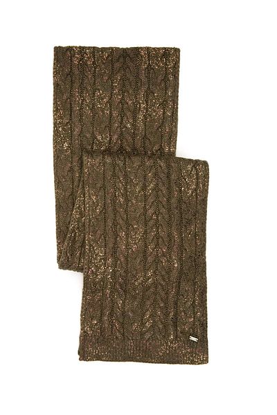 U.S. Polo Assn. Women's Khaki Scarf Beret Set