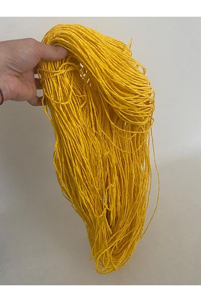 VATOL Paper Rope, Knitting Rope Used for Kraft Products, Bag Rope, Yellow Paper Rope