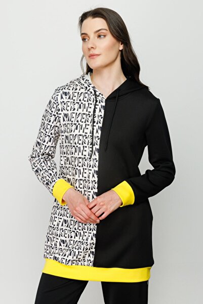 ON Світшот з капюшоном і візерунком