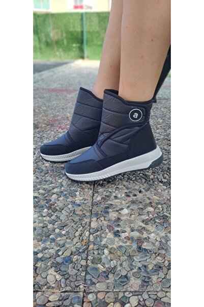 Zera Women's Wool Inside Single Velcro Cold-Proof Non-Slip Sole Winter Boots